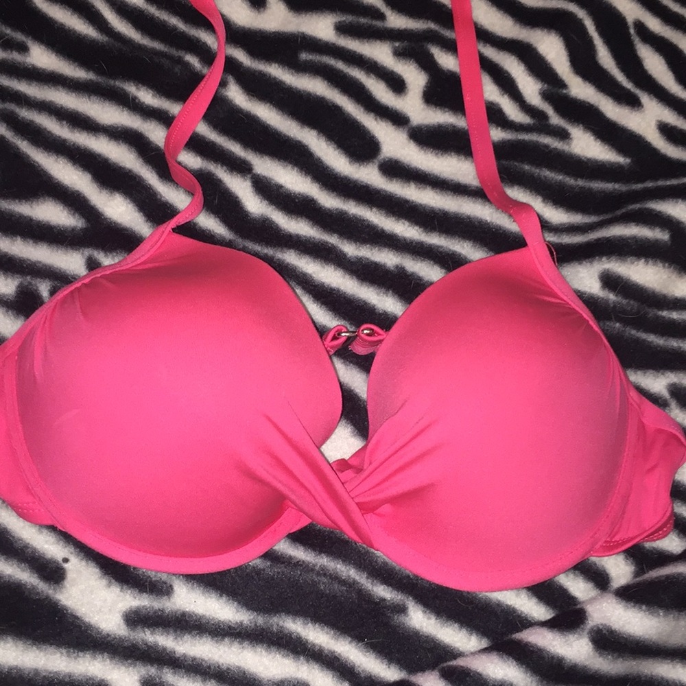 Pink bikini top